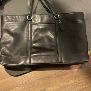 Coach leather tote